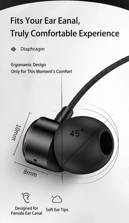 Type C Wired Headphones HiFi Stereo Surround Sound Earphones Music Headset For Samsung Galaxy S25 S24 S23 S22 S21 Xiaomi Realme