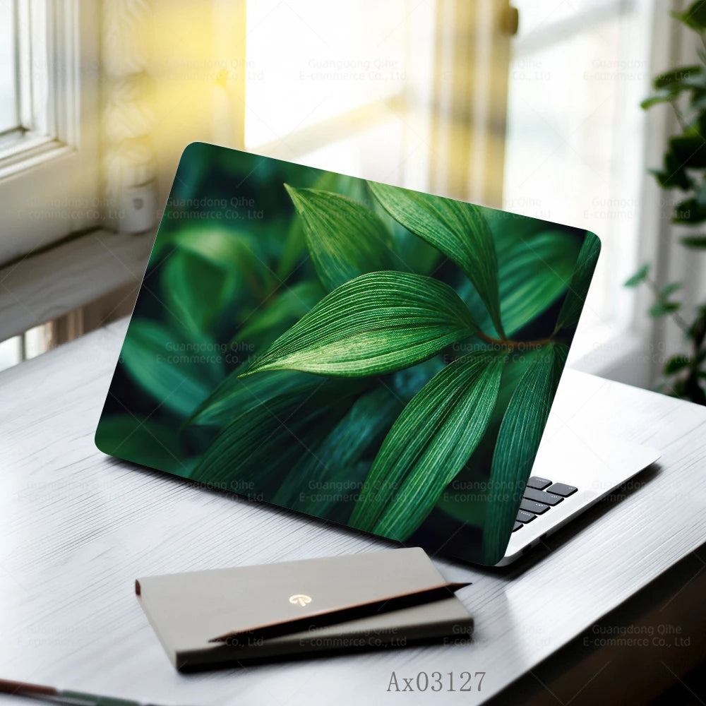 Pink Flower Laptop Stickers Self Adhesive Waterproof Anti Scratch Notebook Cover for Device Notebook MacBook Protective Skins