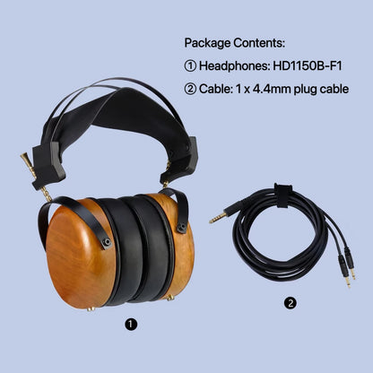 Closed-back Music Analysis Over-ear Headphones with 50mm Bio-diaphragm Monitoring Headsets