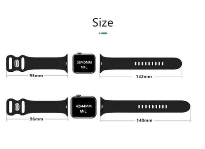New Tropical Rubber Strap for Apple Watch Band 44mm 40 45 42 46 38 49 41mm Silicone Bracelet iWatch Series 12 11 10 9 8 7 6 5 4