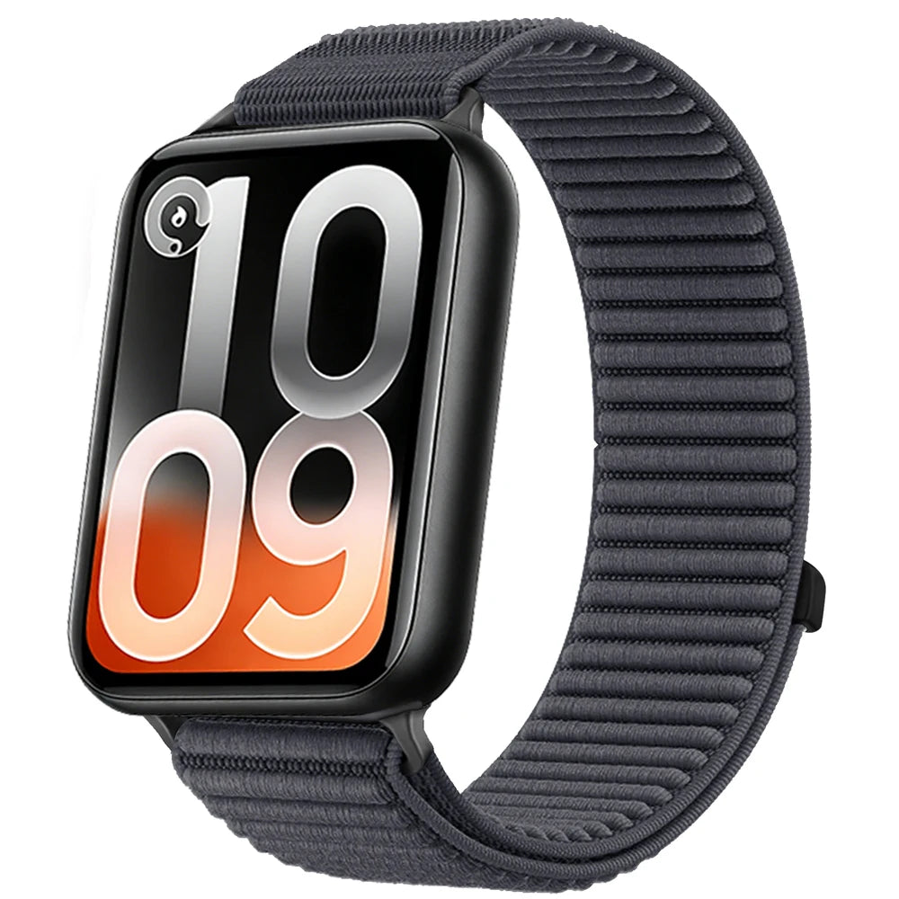 Nylon Loop Braided Strap for Xiaomi Mi Band 10 Pro/9 Pro/8 Pro Wave Soft Breathable Band Replaceable for Redmi Watch 6 5 4 Belt