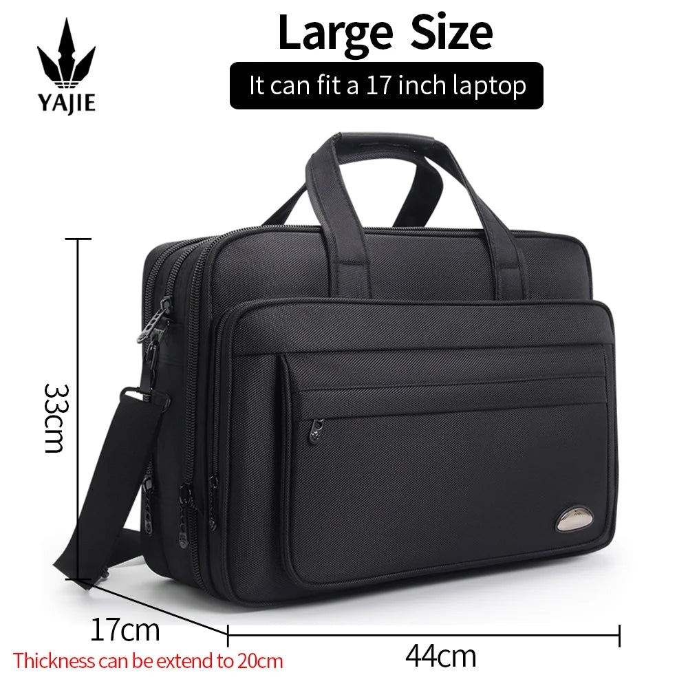 Large Capacity Briefcase Bag Men Business Bag 15.6 inch 17" 19" Laptop Bag Shoulder Bags Canvas Handbags Notebook Bag messenger