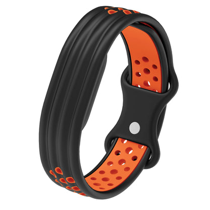 Silicone Loop Sport Watch Strap for Google Fitbit Air Two Tone Bracelet Breathable Band Wristband Correa Replacement Accessories