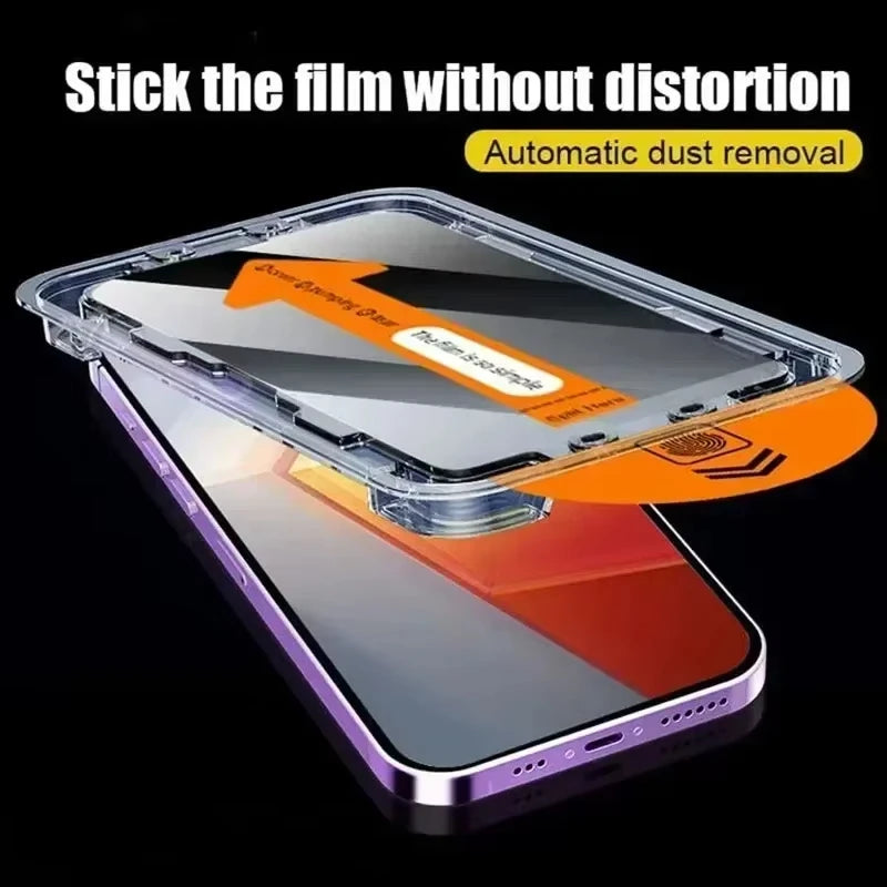 Oleophobic Coating Tempered Glass For iPhone 18 17 Pro Max 16 15 14 Plus Air 13 12 Mini 11 Dust Free Install Screen Protector