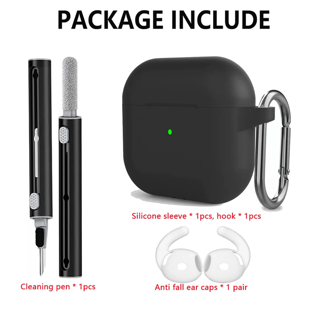 Kit Case For Apple Airpods 4 Case earphone accessories Soft Silicone Protective Cover silicone for Apple air pods 4 case