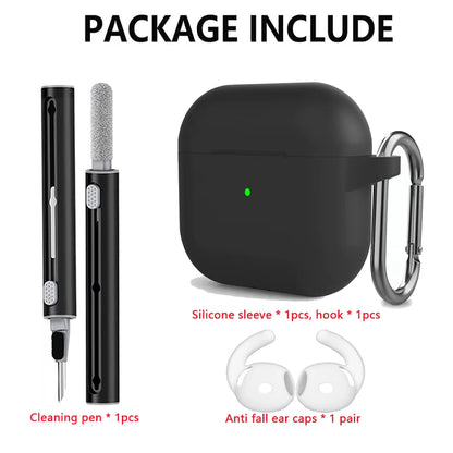 Kit Case For Apple Airpods 4 Case earphone accessories Soft Silicone Protective Cover silicone for Apple air pods 4 case