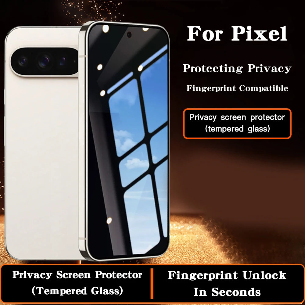 1-3Pcs For Google Pixel 9a 9 Pro XL 8 8A 7 7A 6 4G 5G Screen Protector Fingerprint Toughened Glass Accessories Easy Installation