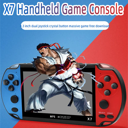 Retro X7 Handheld Game 4.3 Inch HD Large 8G Screen Classic Game Console Built-in 10000 Games Mini Handheld MP5 Video Game