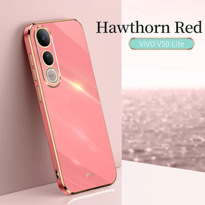 Funda Vivo V50 Lite 4g 5g Luxury Fashion Plating Case For VIVO V50 Lite Soft Slim Silicone Shockproof High Quality Phone Cover