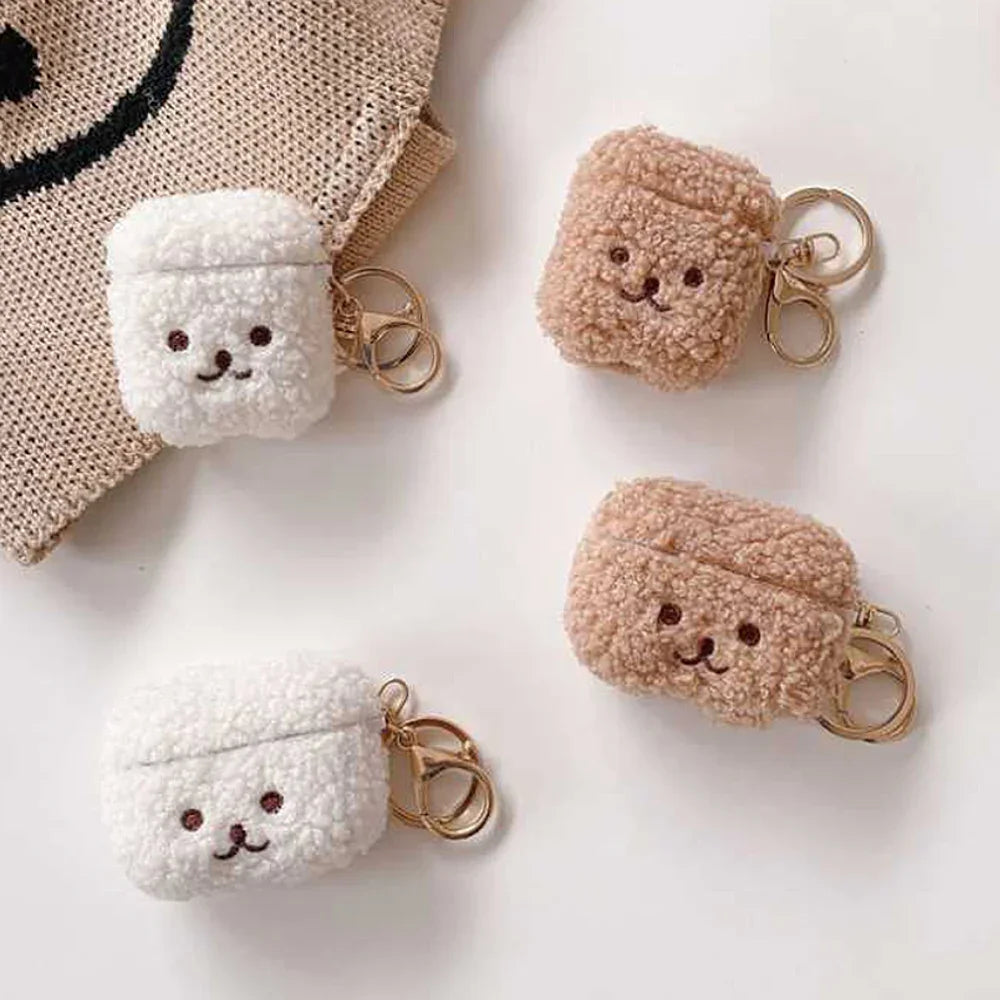 For Airpods 4 Pro Case 2022 Cute Fluffy Dog Earphone Case Headphone Cover For Apple AirPod 3 2 Pro 2nd Generation Pro USB C Case