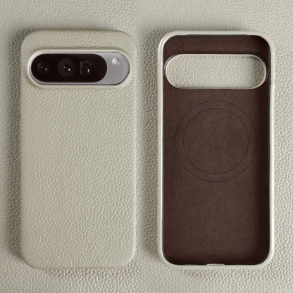Genuine Leather Magnetic Case for Google Pixel 11 Pro Pixel 10 9 7 8 6 Full Protection Magnet for Magsafe Cases Shockproof Cover