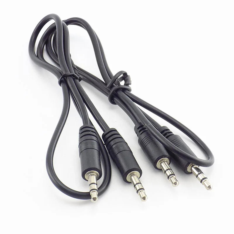 0.5m/1m 3.5mm to 3.5mm Aux Jack Male Extension cord AUX Audio Cable connectors earphone music player Headphones
