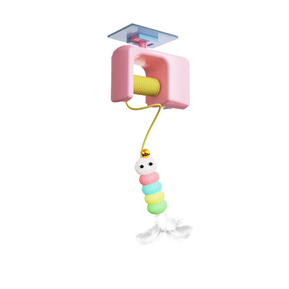 Electric Interactive Cat Yo-Yo Toy Smart Door Hanging Cat Balls Toy Self-entertainment Amusement Artifact for Cats Kittens
