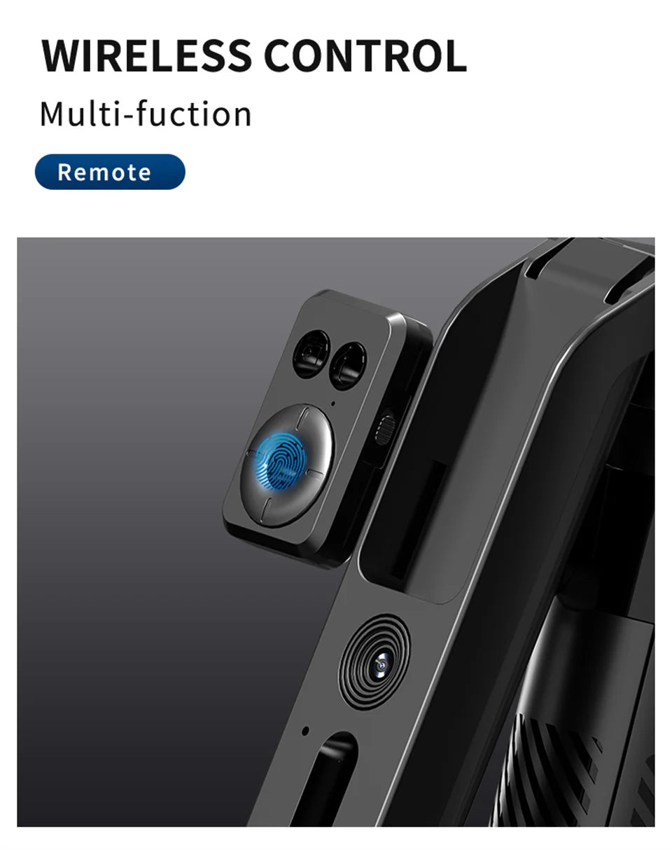 COOL DIER C12 AI Tracking Gimbal Tripod Gimbal Stabilizer Wireless Selfie Stick Foldable Holder With Bluetooth Shutter For Live