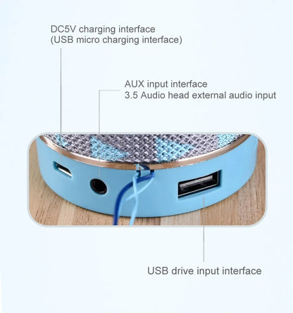 Portable Wireless Mini Subwoofer Bluetooth Speaker Sound Box Music Bass Radio FM Woofer Small Waterproof Caixa De Som Blootooth