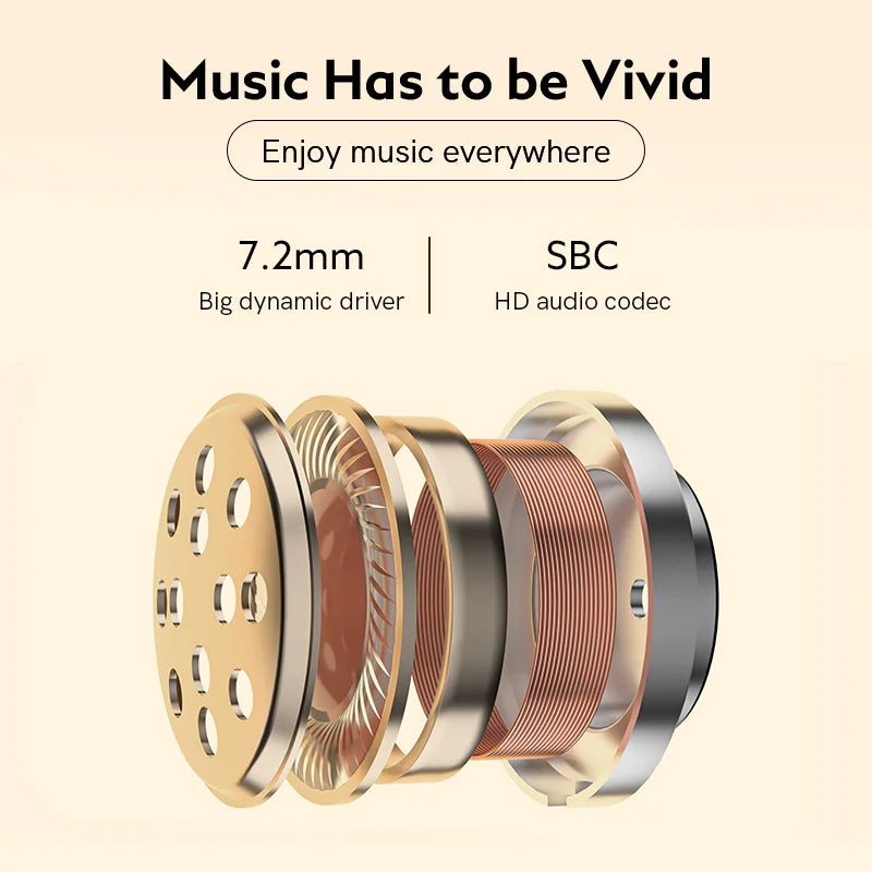 QCY T13 Wireless Bluetooth Earphone with 4 Mics ENC HD Call Headset V5.1 TWS Earphone Touch Control Earbuds Long Standby 40H
