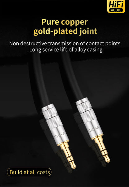 3.5mm Jack Aux Cable 3.5 mm Male to Male Audio Cable Speaker Line Aux Wire Cord Adapter For Samsung Xiaomi MP3 Headphone