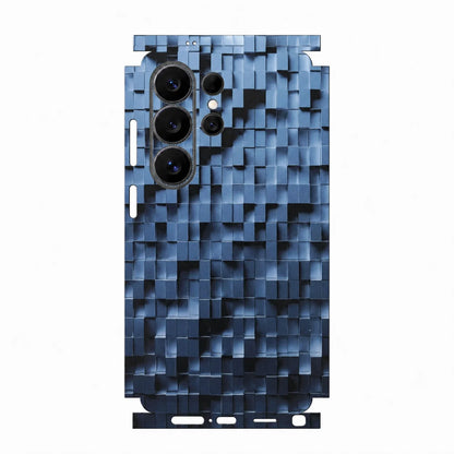 Full Wrap Faux Leather Back Skin for Samsung Galaxy S26 S25 Ultra Plus S24 S23 Anti Scratch Matte Slim Protective Film Cover