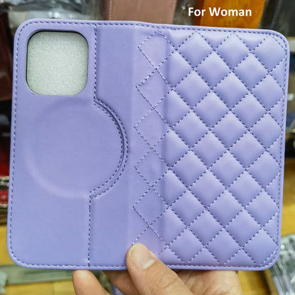 For Magsafe Wallet Leather Flip Case For iPhone 12 13 14 15 16 Pro Max mini Magnetic Wireless Charging Book Folio Cover