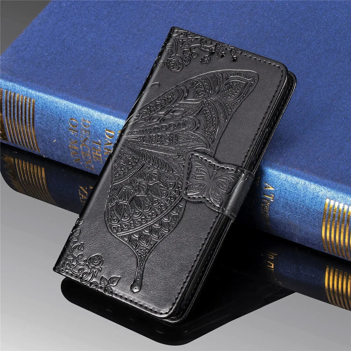 Butterfly Leather Etui for Coque Samsung Z Fold 8 Ultra 4 2 Fold5 Fold6 7 Flip Case Samsung Galaxy Z Fold 5 6 Wallet Cover Funda