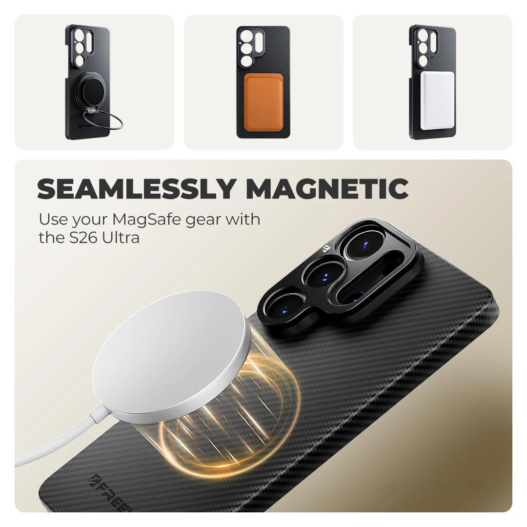 Freewell 17mm Thread Mount Phone Case for Samsung Galaxy S23 / S24 / S25 / S26 Ultra, Pro Filmmaker Photography Accessories