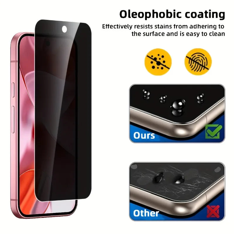 2Pcs Anti Peeping Tempered Glass Screen Protectors For Google Pixel 9 Pro XL 8 8a 7 7a 6 6a Pro 5a 4 XL Protective Glass