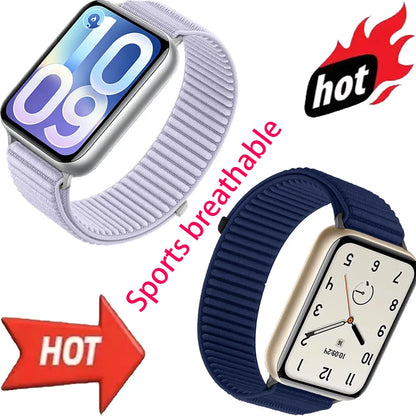 Nylon Loop Braided Strap for Xiaomi Mi Band 10 Pro/9 Pro/8 Pro Wave Soft Breathable Band Replaceable for Redmi Watch 6 5 4 Belt