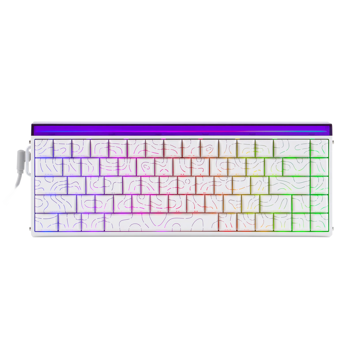 AULA Hero68 HE 65% ANSI US Layout Hot-Swap Wired Magnetic Gaming Keyboard 8kHZ Rapid Hall Effect Switch RGB Backlight Light Box