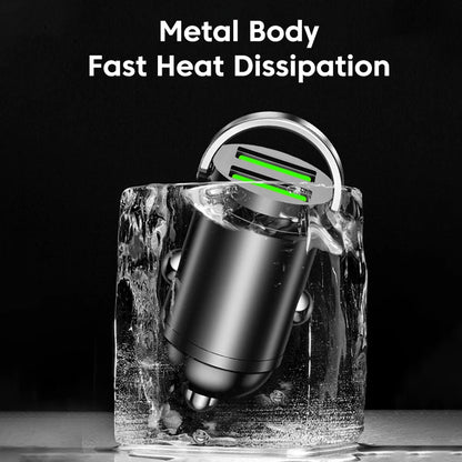 200W Dual USB Car Charger Fast Charging Pull Ring Car Phone Charger Adapter For iPhone Samsung Huawei Xiaomi Cigarette Lighter