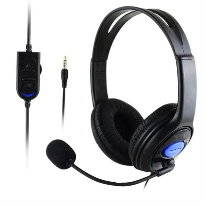 with Microphone Wired Gaming Headset Noise Isolating Over Ear Music Headphones Stereo Deep Bass Gamer Earphone Laptop PC