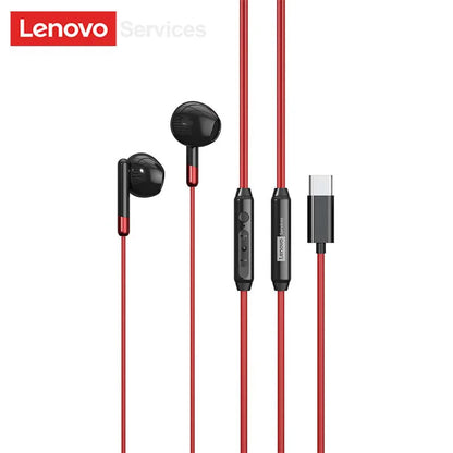 Lenovo Y106 3.5mm TypeC Wired Earphone With Microphone In Ear Wire-controlled Headset HiFi Sound Gaming Earbuds Low Latency New
