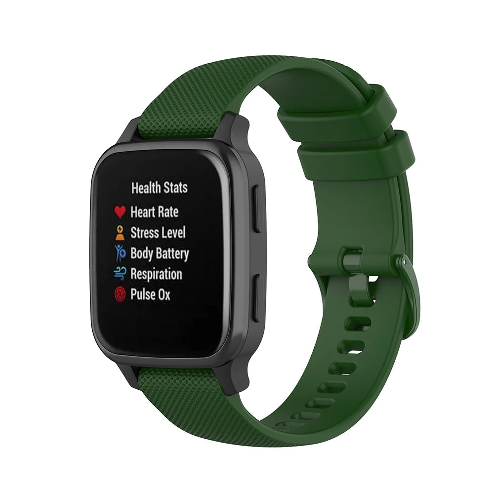 20mm 18 22 Silicone Strap For Garmin Venu SQ Venu 2 Plus Galaxy Smart Watch Band for Xiaomi Huami Amazfit GTR GTS Bip S/U
