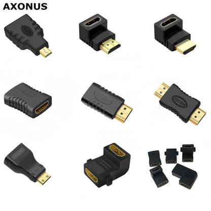 HD adapter Micro Mini HDMI-compatible 90 degree right-angle adapter HDMI 270 degree HDMI male to female HDMI elbow connector