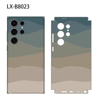 Colorful Camouflage Wrap Tear Down Skin for Samsung Galaxy S26 S24 S25 S23 Ultra Back Protector Cover Casing Stickers