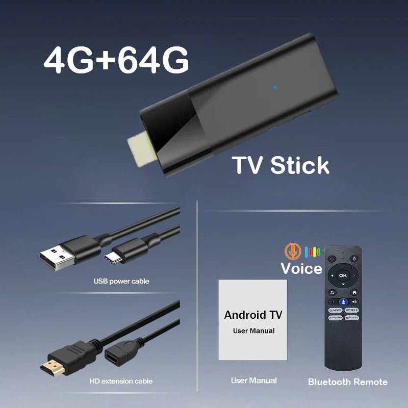 Android 16 TV Stick 4K Allwinner H313 Dual Wifi 2.4G/5.8G Quad Core HDR RAM 4GB ROM 32GB 64GB 128GB Home Theater Media Player