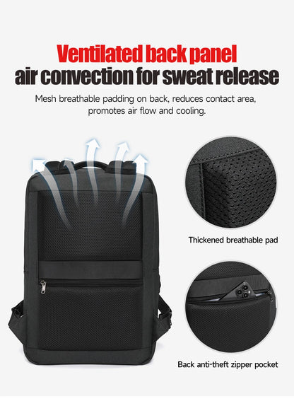 Tigernu Thin Backpack Men Laptop Backpack 15.6inch Bags College School Backpack Slim Backpack Male Travel Backpack USB Knapsacks