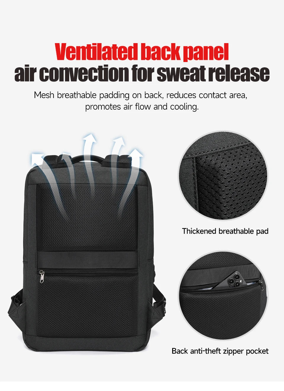Tigernu Thin Backpack Men Laptop Backpack 15.6inch Bags College School Backpack Slim Backpack Male Travel Backpack USB Knapsacks