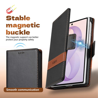Business Luxury Leather RFID Wallet Card Solt Phone Case for Samsung Galaxy Z Fold8 Ultra Fold 4 5 6 7 8 Flip Protective Cover