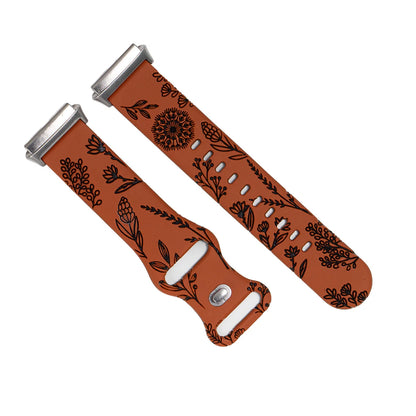 Flower Design Engraved Silicone Strap For Redmi Watch 3 /3 Lite /3 Active Two-tone Silicone Sport Strap For Redmi Watch3