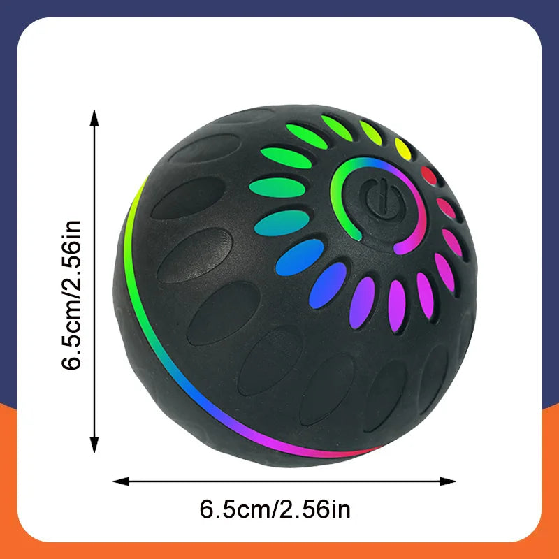 Interactive Smart Dogs Toys Balls - USB Automatic Moving Bouncing Ball for Puppy to Large Dog - Electronic Pets Ball Birthday Gi