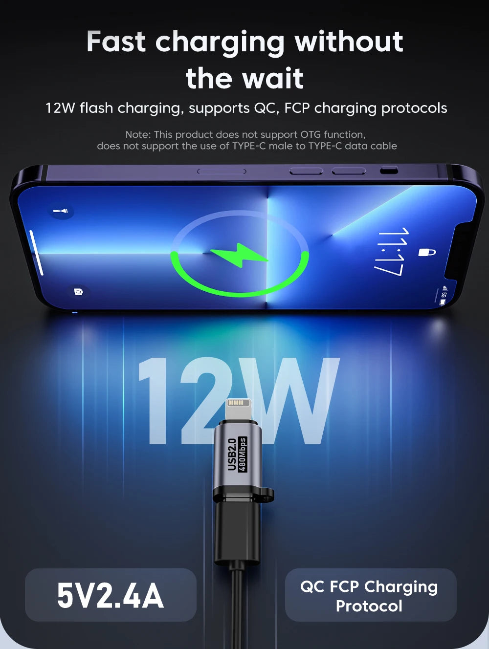 Micro USB To Type C Adapter Mini USB To USB C 480Mbps Fast Data Charging Connector USBC To Lightning Adapter For iphone Android