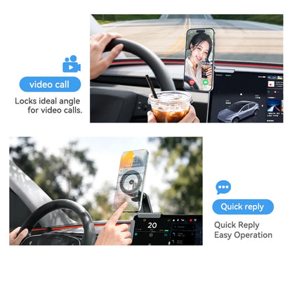 YZ Magnetic Car Phone Holder for Tesla Model YL Y 3  Car Display Screen Side 360 Degree Rotation Car Mount for all iPhone 17 18