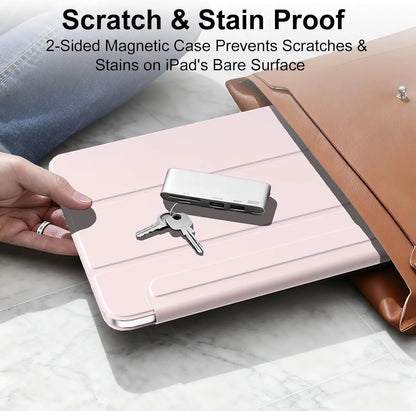 ZOYU for iPad A16 10/11th Ultra-Slim & Light, Strong Magnetic Attachment Case, iPad Pro 11 12.9 Air 4/5th 11/13 Mini 6/7th Cover