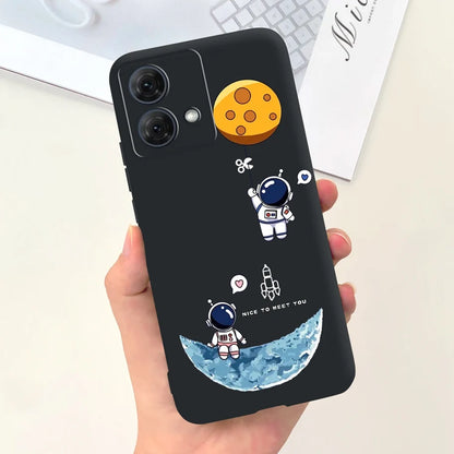 For Motorola Moto G54 Case Moto G84 Phone Cover Cute Astronaut Slim TPU Soft Silicone Funda For MotoG54 MotoG84 5G XT2343-1 Capa