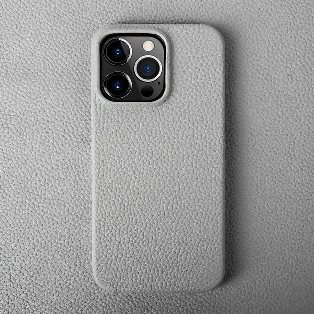 For Iphone 14 Pro Max Case Luxury Genuine Leather Cover Business Phone Cases Back Cover for Iphone 13 18Pro 15 12 XR XSMax Coque