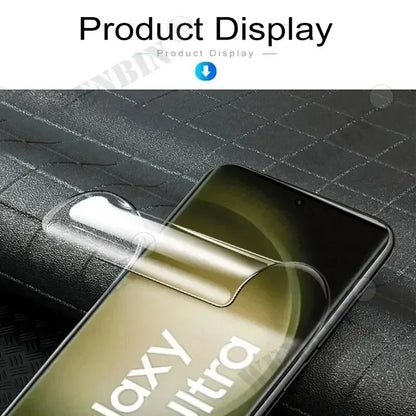 5 Pcs Hydrogel Film For Samsung S26 Ultra S25 S24 Plus FE Full Cover Screen Protector For Galaxy A57 A37 A27 A17