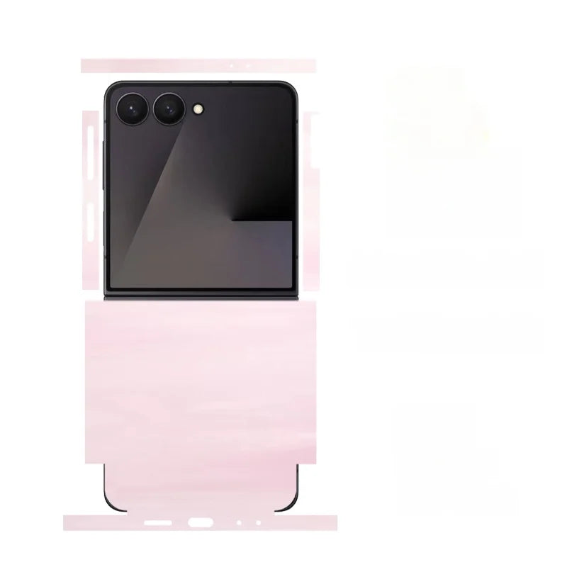 Skin For Samsung Galaxy Z Flip7 6 5 4  Back Film Sticker Full Cover Protective Decal Wrap Side Frame Back Screen Protector