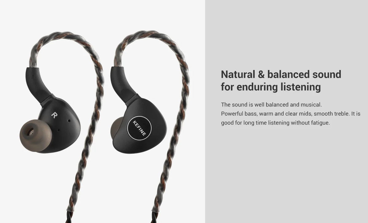 KEFINE Klanar 14.5mm Planar Magnetic Driver Hifi Wired IEM Earphones with CNC Metal  Housing & Detachable 0.78 2pin 3.5mm Cable