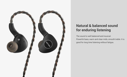 KEFINE Klanar 14.5mm Planar Magnetic Driver Hifi Wired IEM Earphones with CNC Metal  Housing & Detachable 0.78 2pin 3.5mm Cable