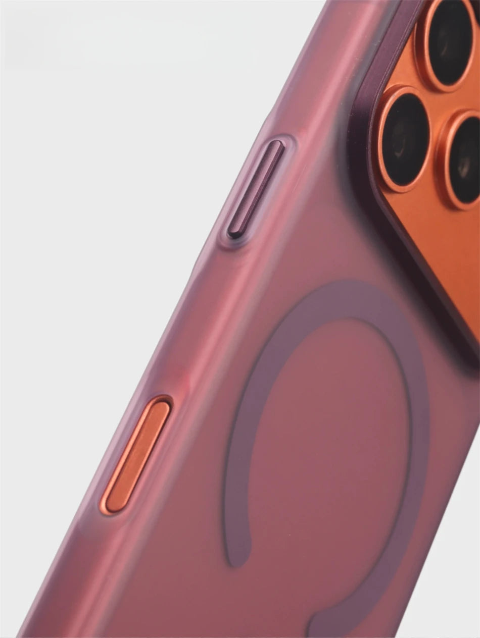 For iPhone 17 16 15 18 Pro Max Air Business Simple Frosted Clear For Magsafe Case Shockproof Magnetic Charge Thin Hard Cover